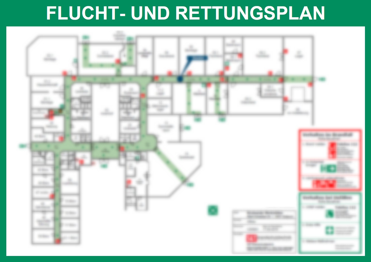 Fluchtplan Rettungsplan Feuerwehrplan